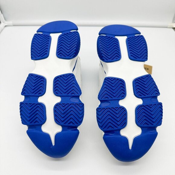 BRAND NEW IN BOX Steve Madden Women's Possession Sneaker White/Blue - Picture 2 of 7